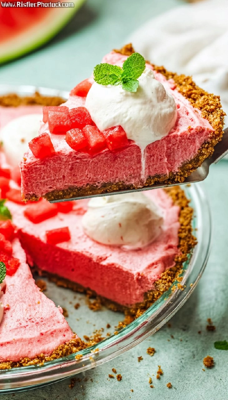 No-Bake Watermelon Pie: An Easy Summer Dessert