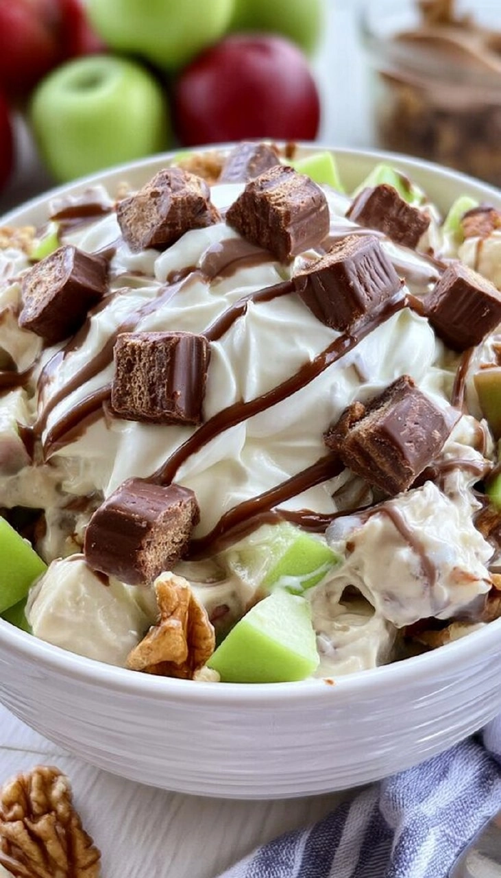 Snicker Apple Salad for Potlucks