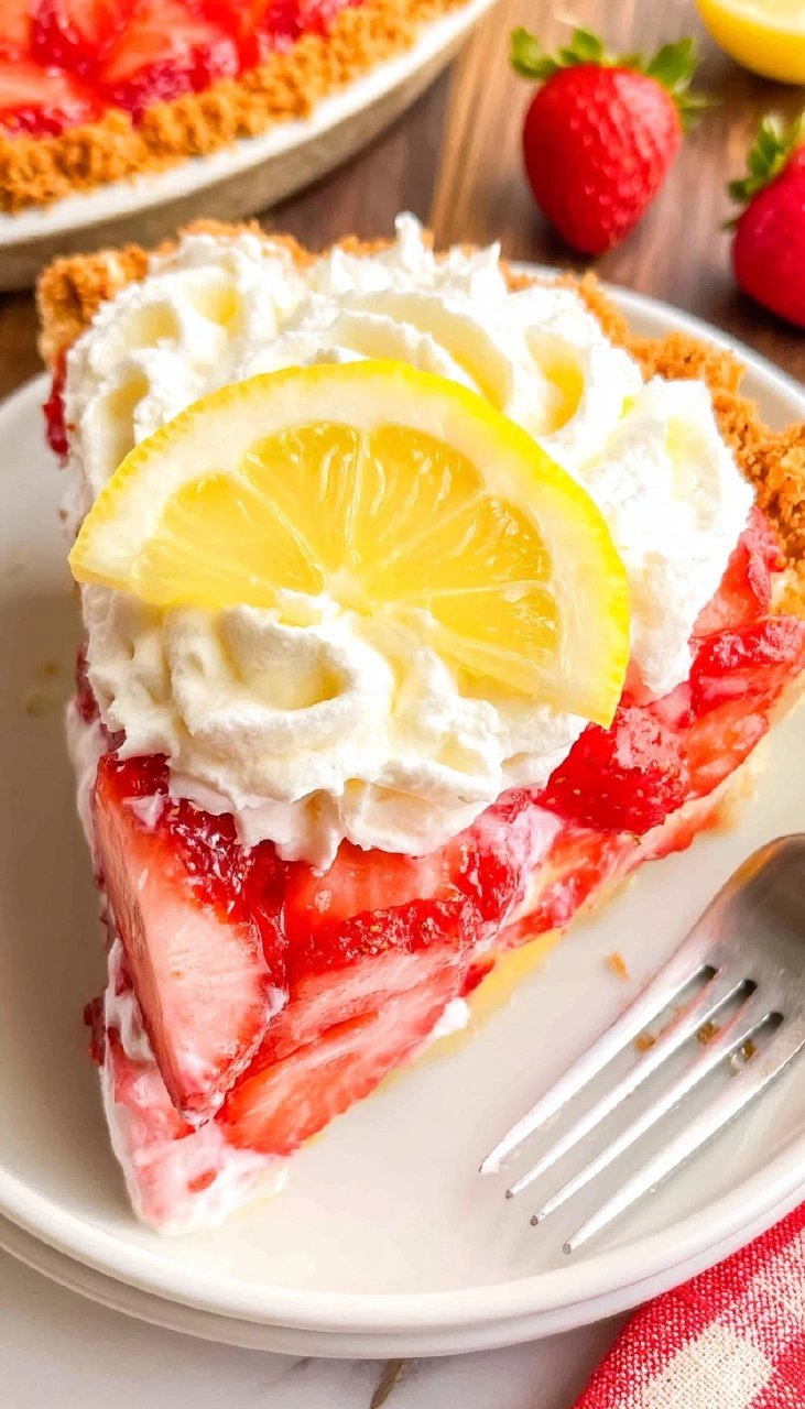Strawberry Lemonade Pie