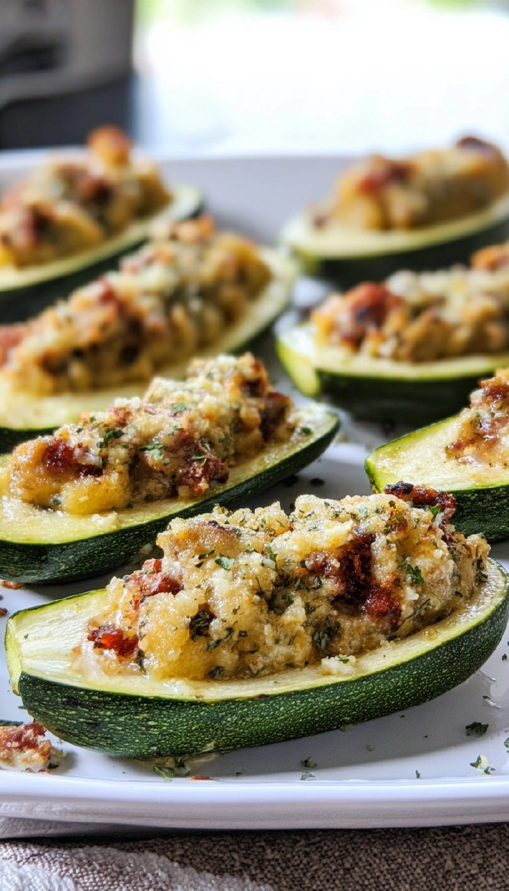 Stuffed Zucchini Boats 95 Stuffed Zucchini Boats