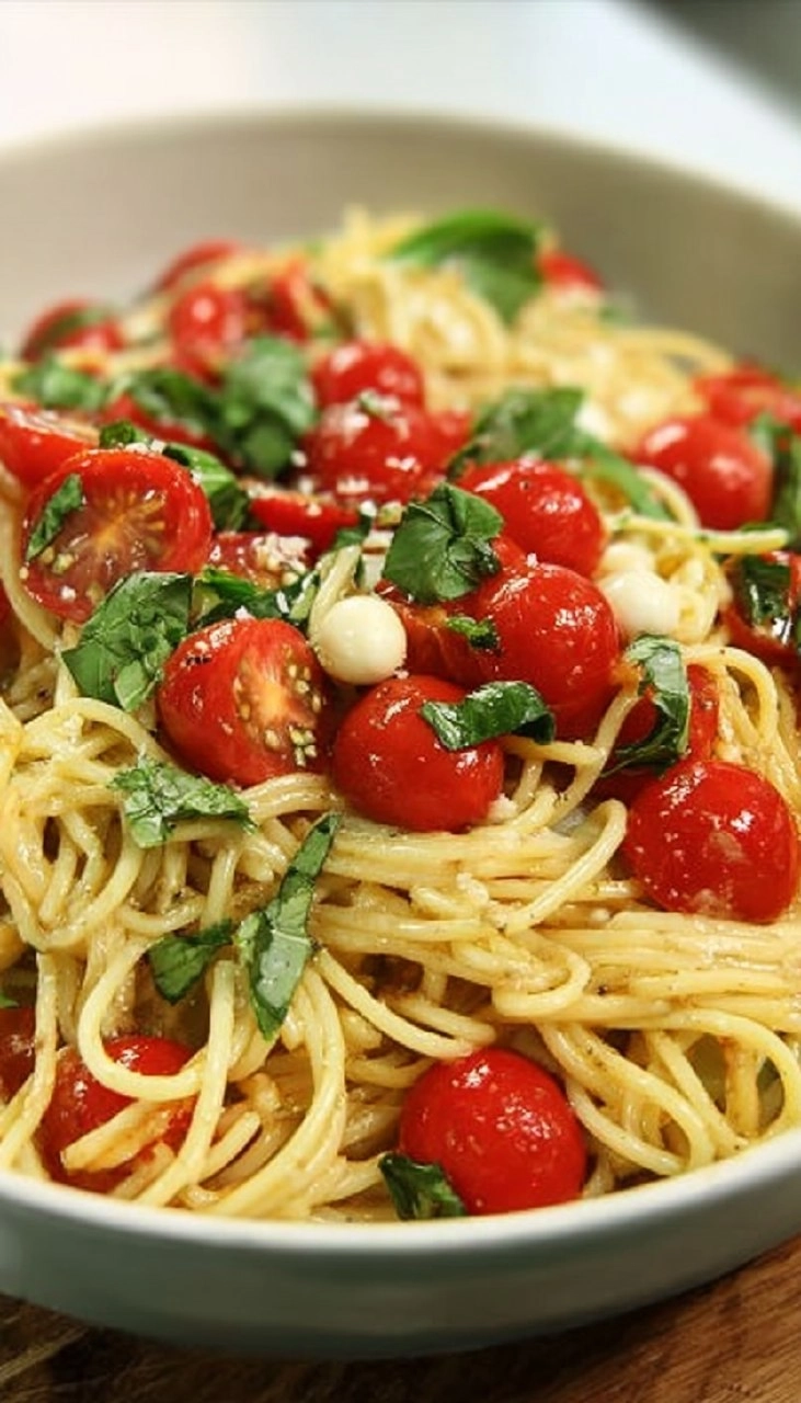 Tomato and Mozzarella Pasta (Pasta alla Checca)