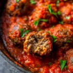 Baked-Meatball-Recipe-with-The-Best-Marinara-Sauce-Recipe