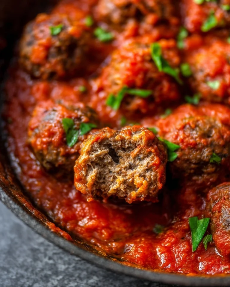 Baked-Meatball-Recipe-with-The-Best-Marinara-Sauce-Recipe