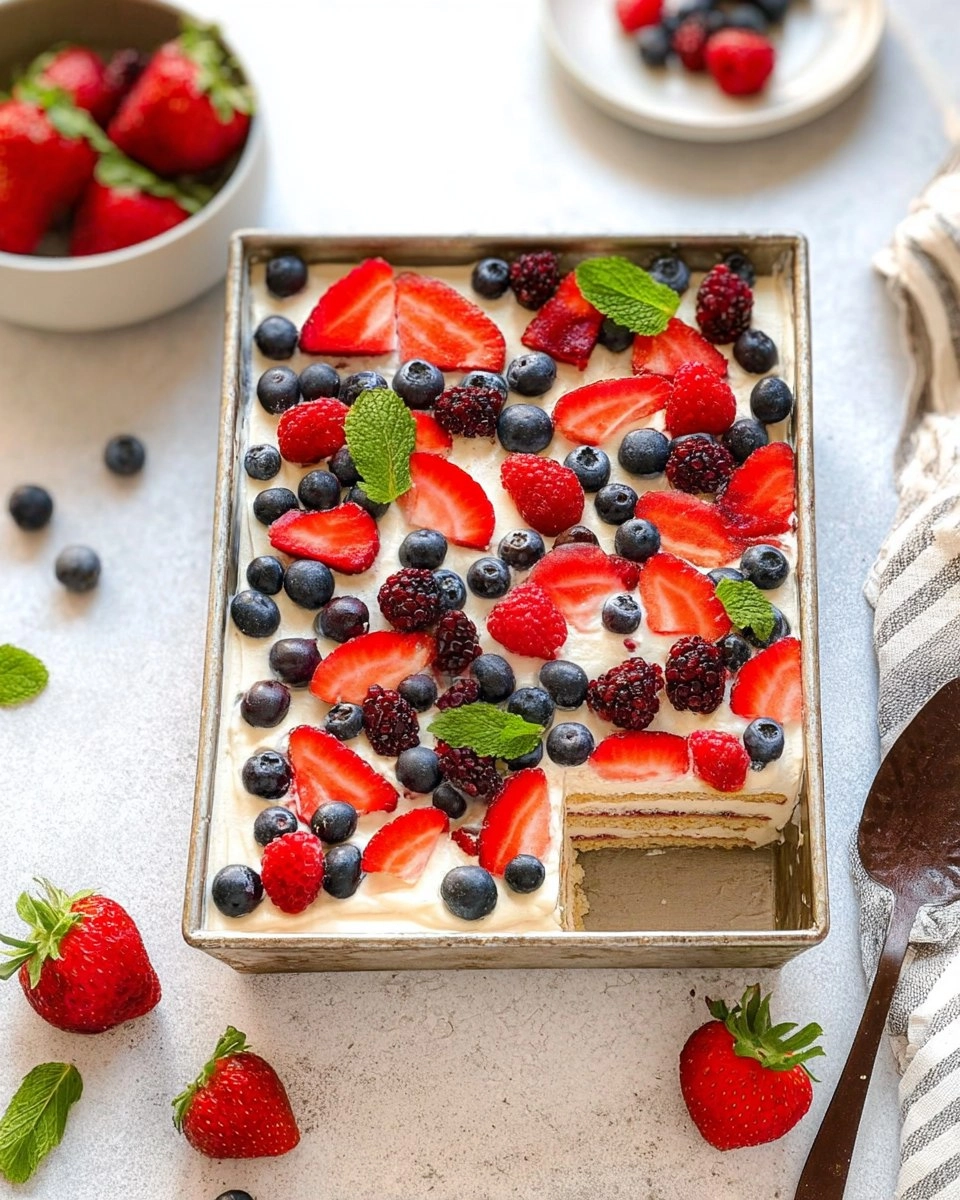 Berry Icebox Cake