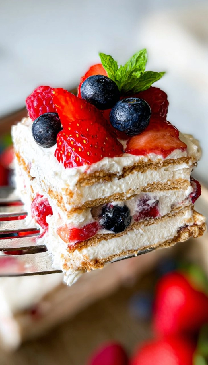 Berry Icebox Cake