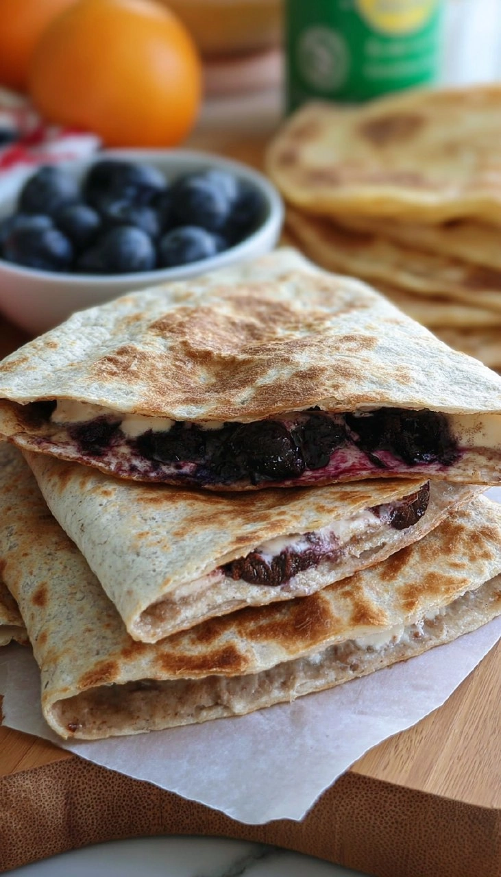 Blueberry Breakfast Quesadilla