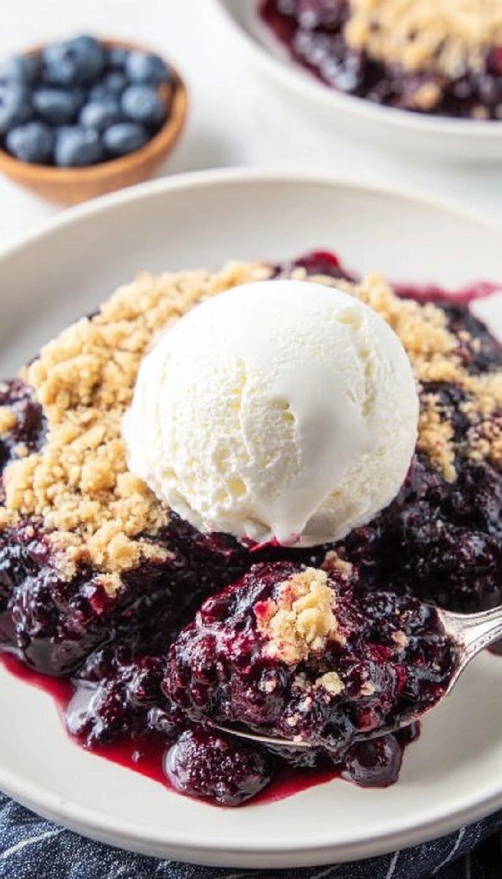 Easy Blueberry Crisp