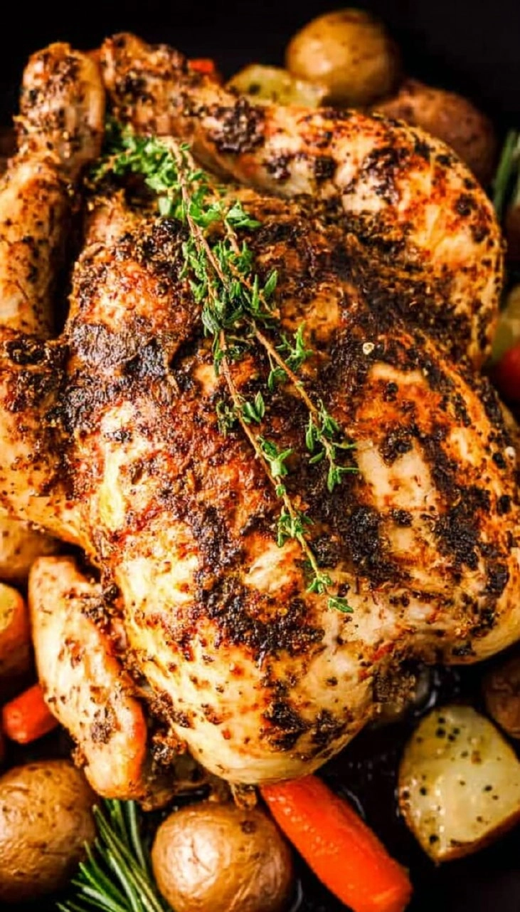 Easy Whole Roast Chicken (Crispy Skin + Juicy Inside) 115 Easy Whole Roast Chicken (Crispy Skin + Juicy Inside)