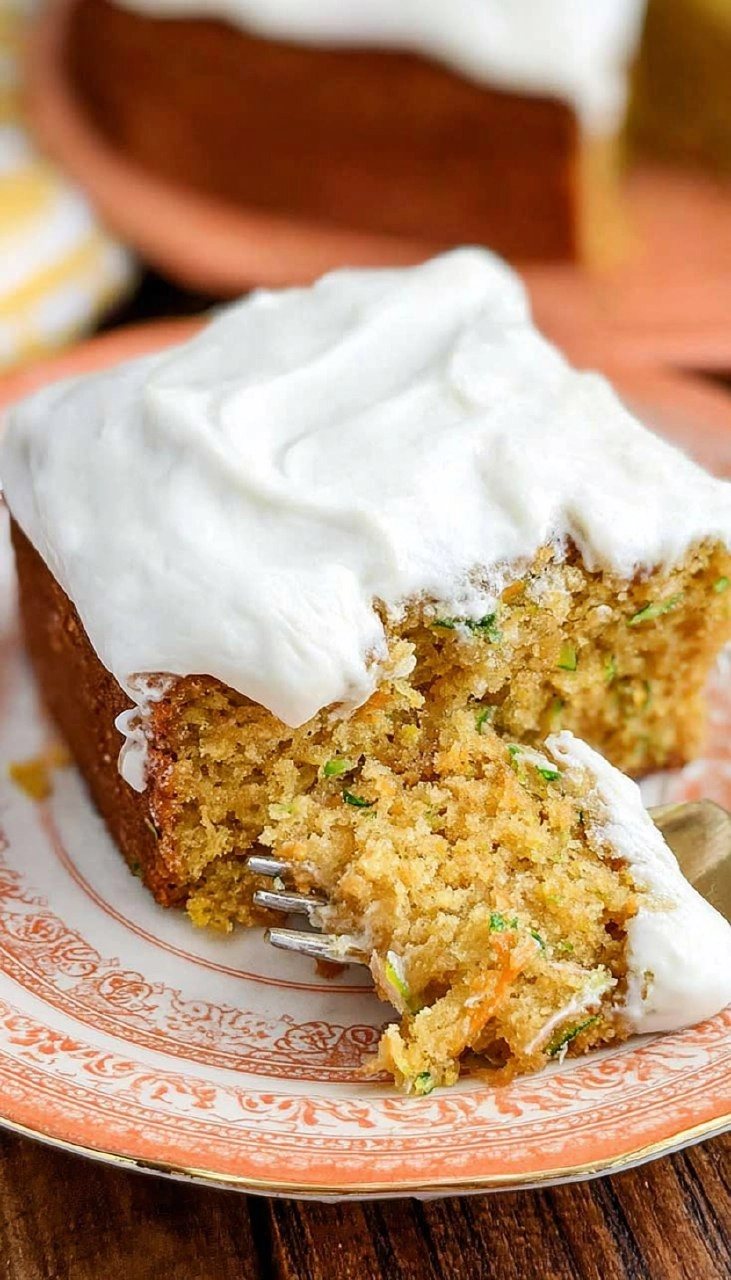 Easy Zucchini Cake With Cream Cheese Frosting