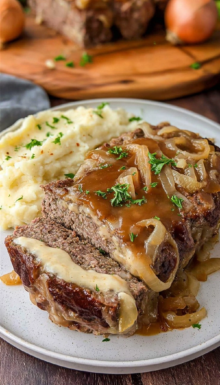 French Onion Meatloaf