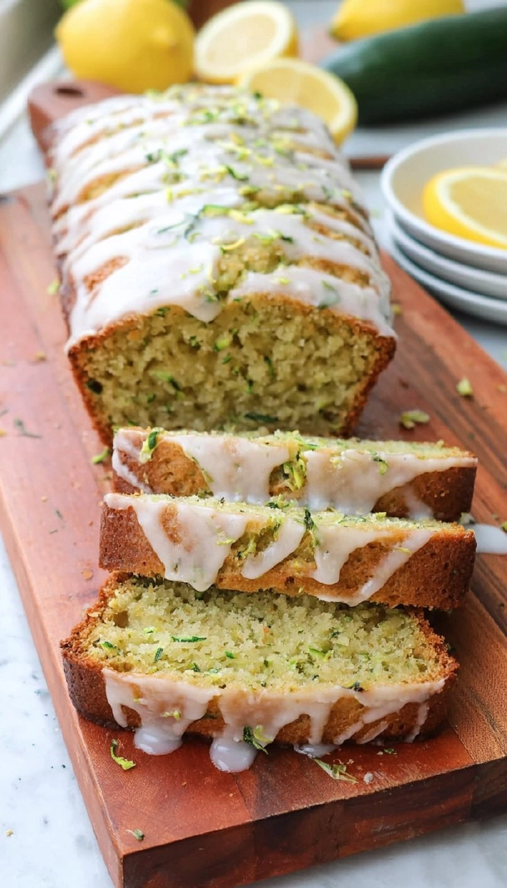 Glazed Lemon Zucchini Bread