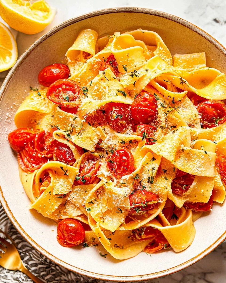 Lemony Cherry Tomato Pasta