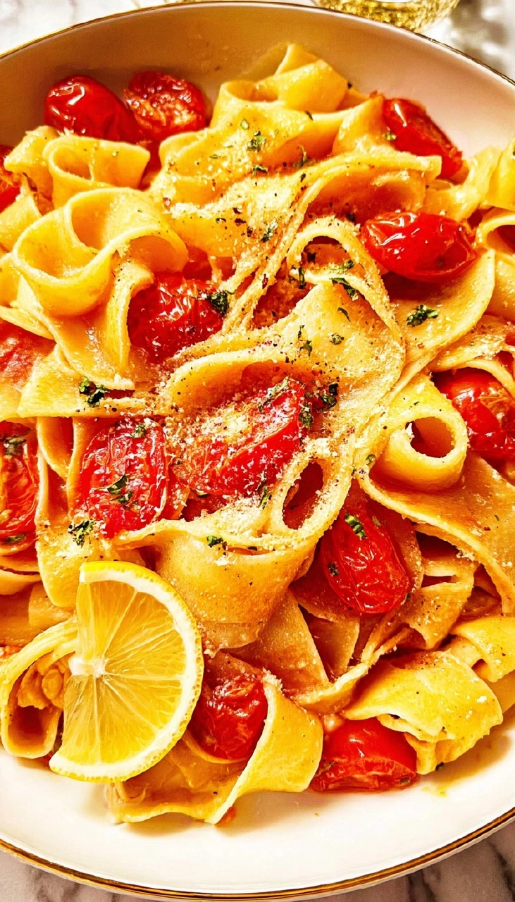 Lemony Cherry Tomato Pasta