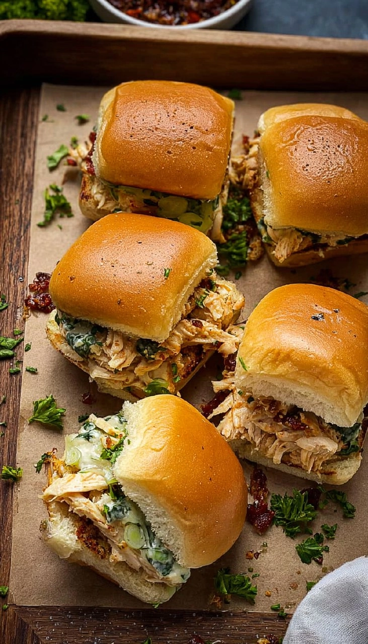 Marry Me Chicken Sliders