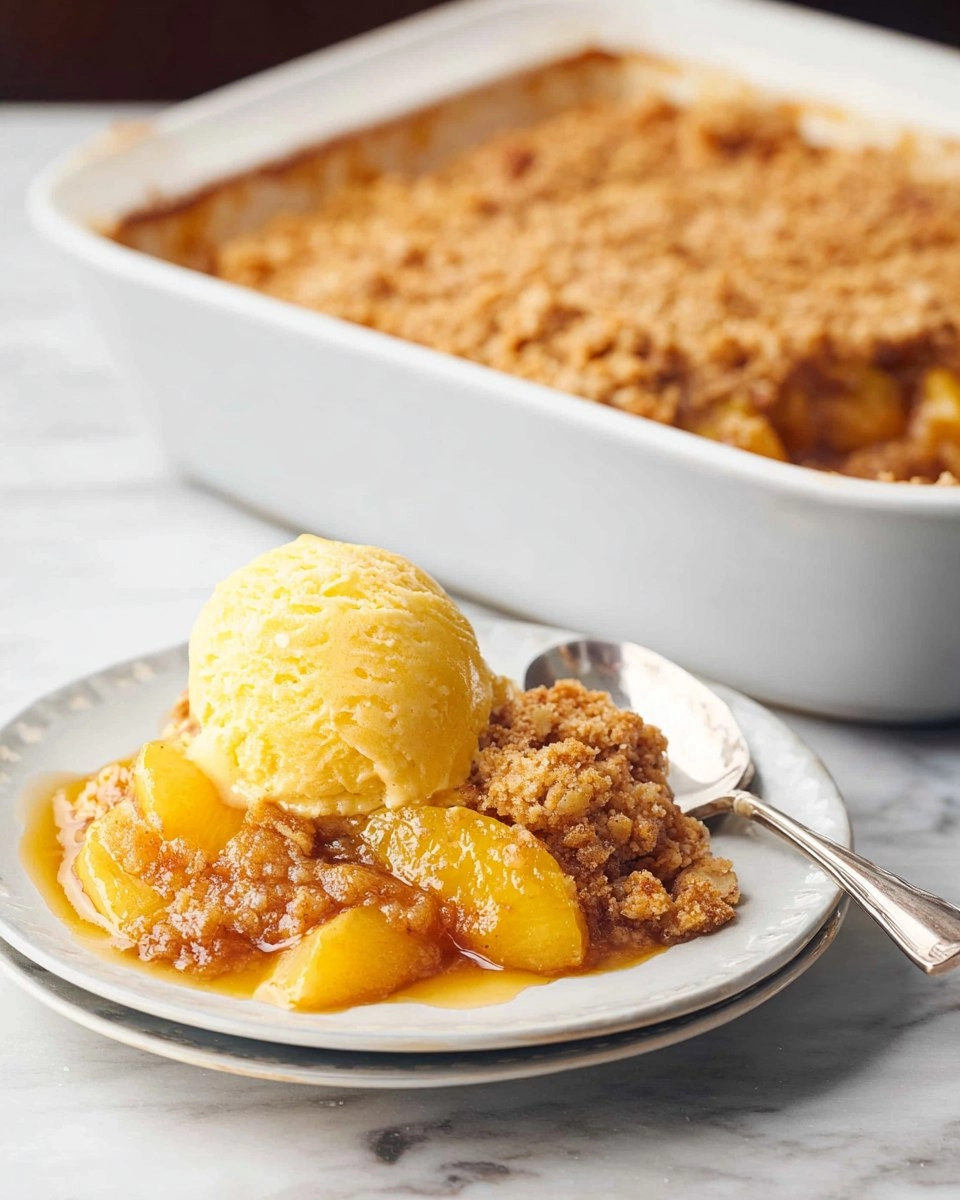 Old-Fashioned Peach Crumble (Just Like Grandma’s!)