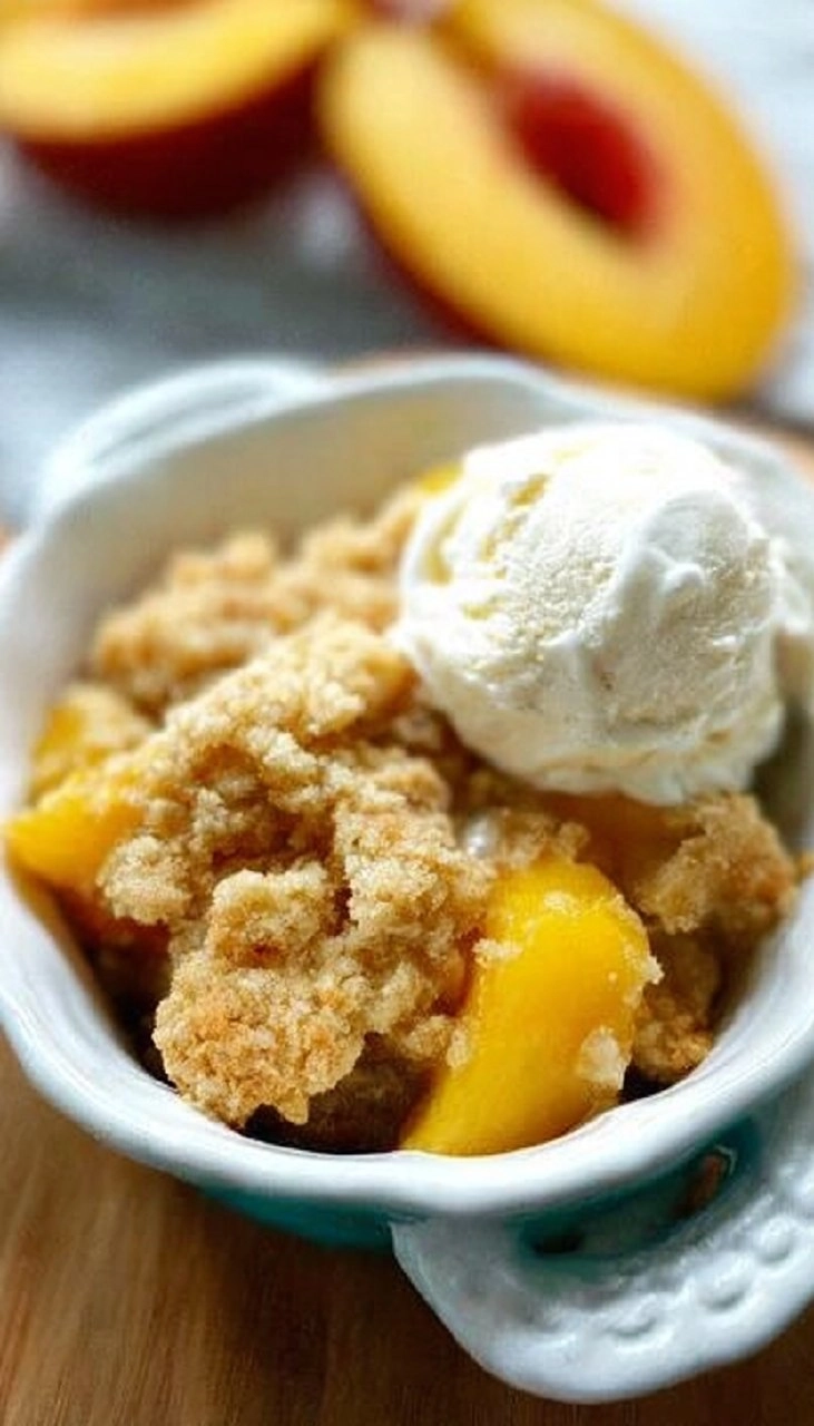 Old-Fashioned Peach Crumble (Just Like Grandma’s!)