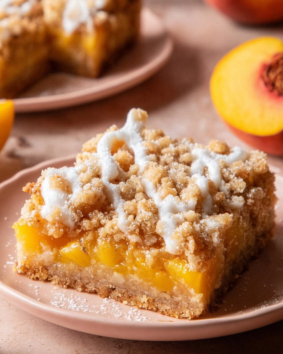 Peach Crumb Bars