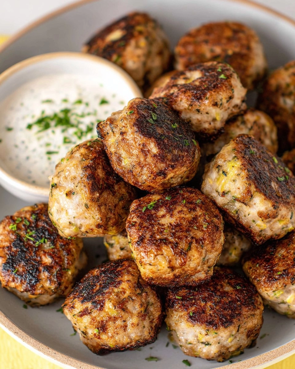 Ranch Turkey Zucchini Meatballs