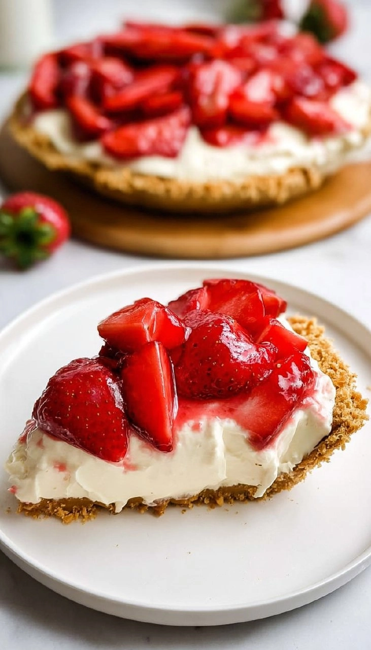 Strawberry Pretzel Pie