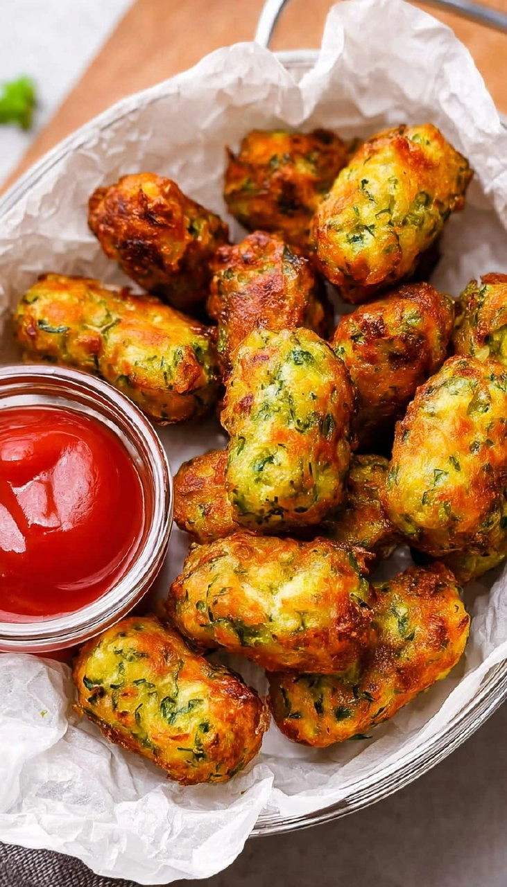 Air Fryer Zucchini Tots