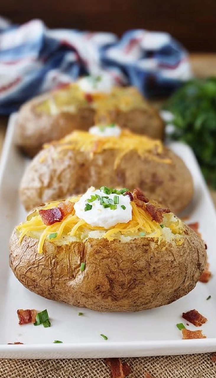 Best Steakhouse Baked Potatoes