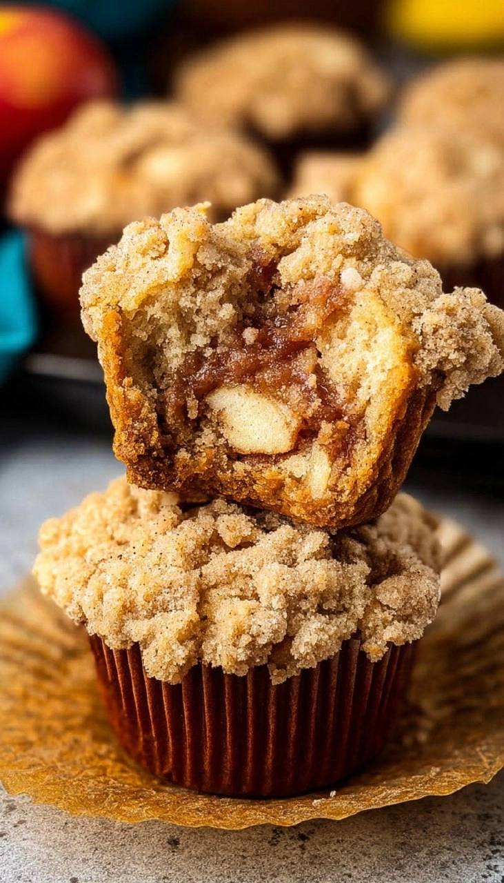 Crumb Apple Muffins