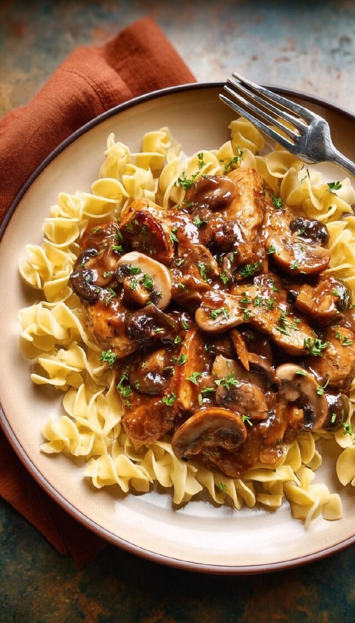 Easy Chicken Marsala (with The BEST Buttered Noodles)