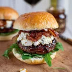 Fig-and-Bacon-Goat-Cheese-Burgers-Recipe