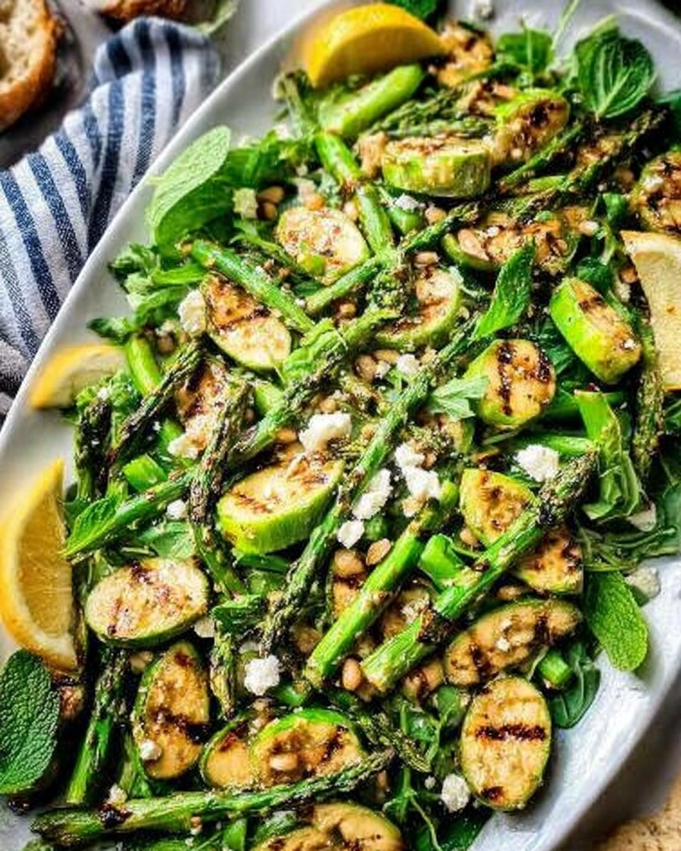 Grilled Asparagus & Zucchini Salad
