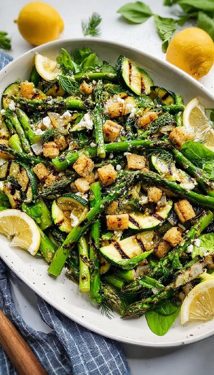 Grilled Asparagus & Zucchini Salad