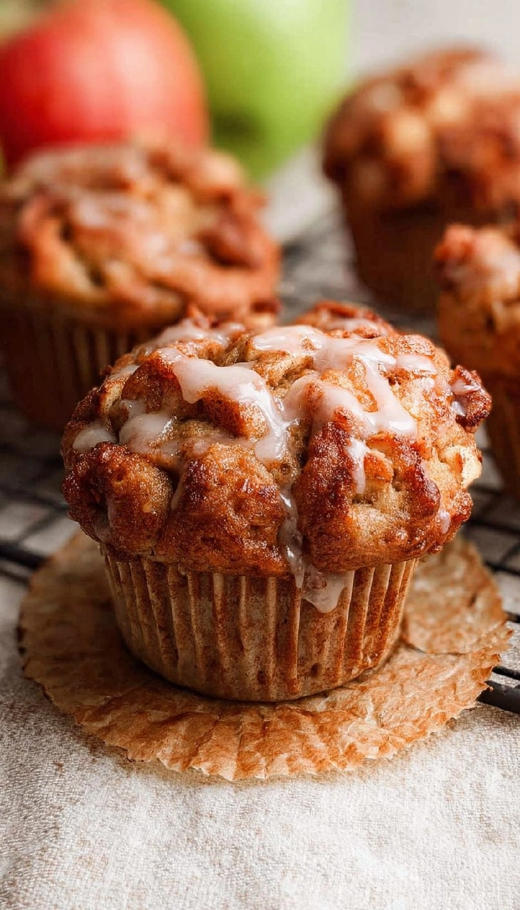 Healthy Apple Muffins with Cottage Cheese (High Protein!)