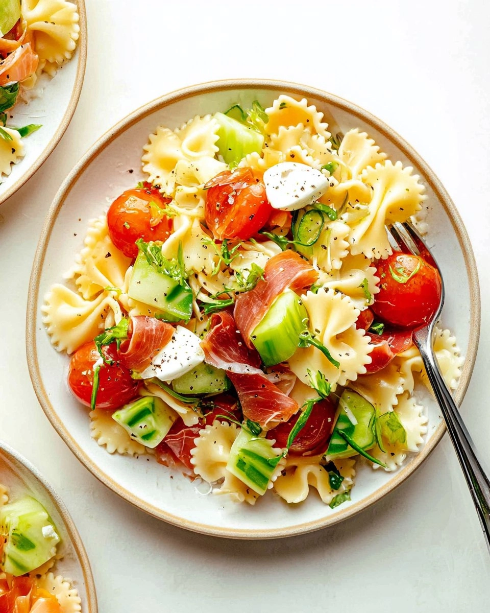 Prosciutto Melon Pasta Salad