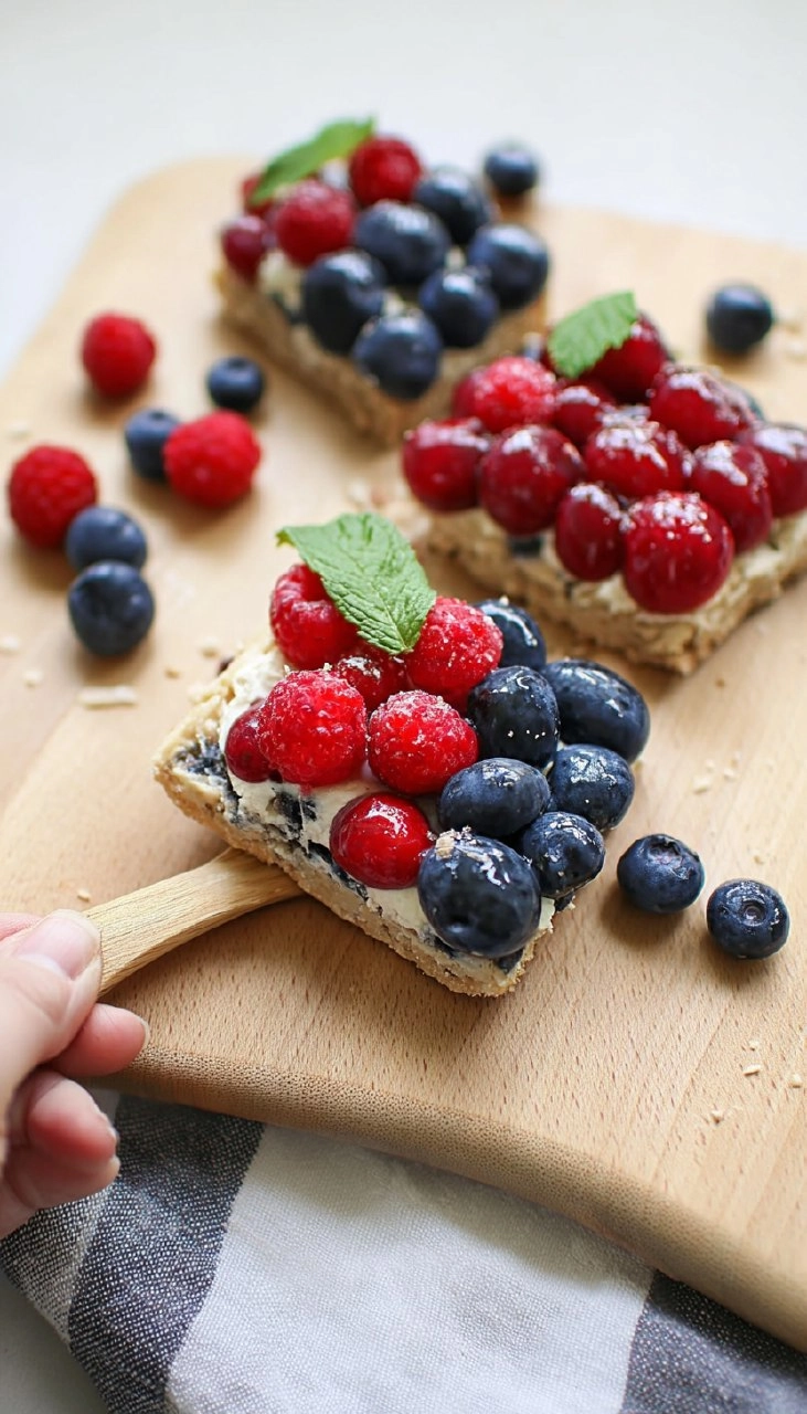 Red, White, and Blue Berry Dessert Bites