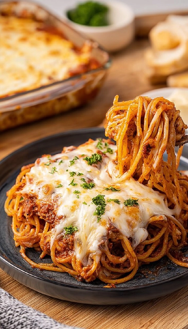 Baked Spaghetti with Cream Cheese