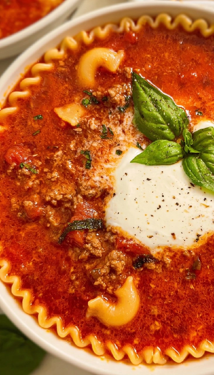 Crockpot Lasagna Soup