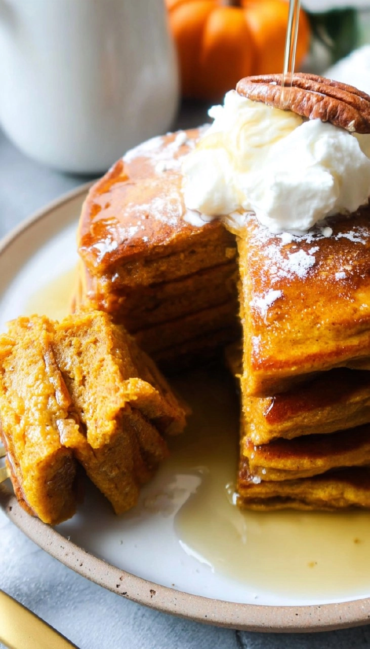 Fluffy Pumpkin Pancakes