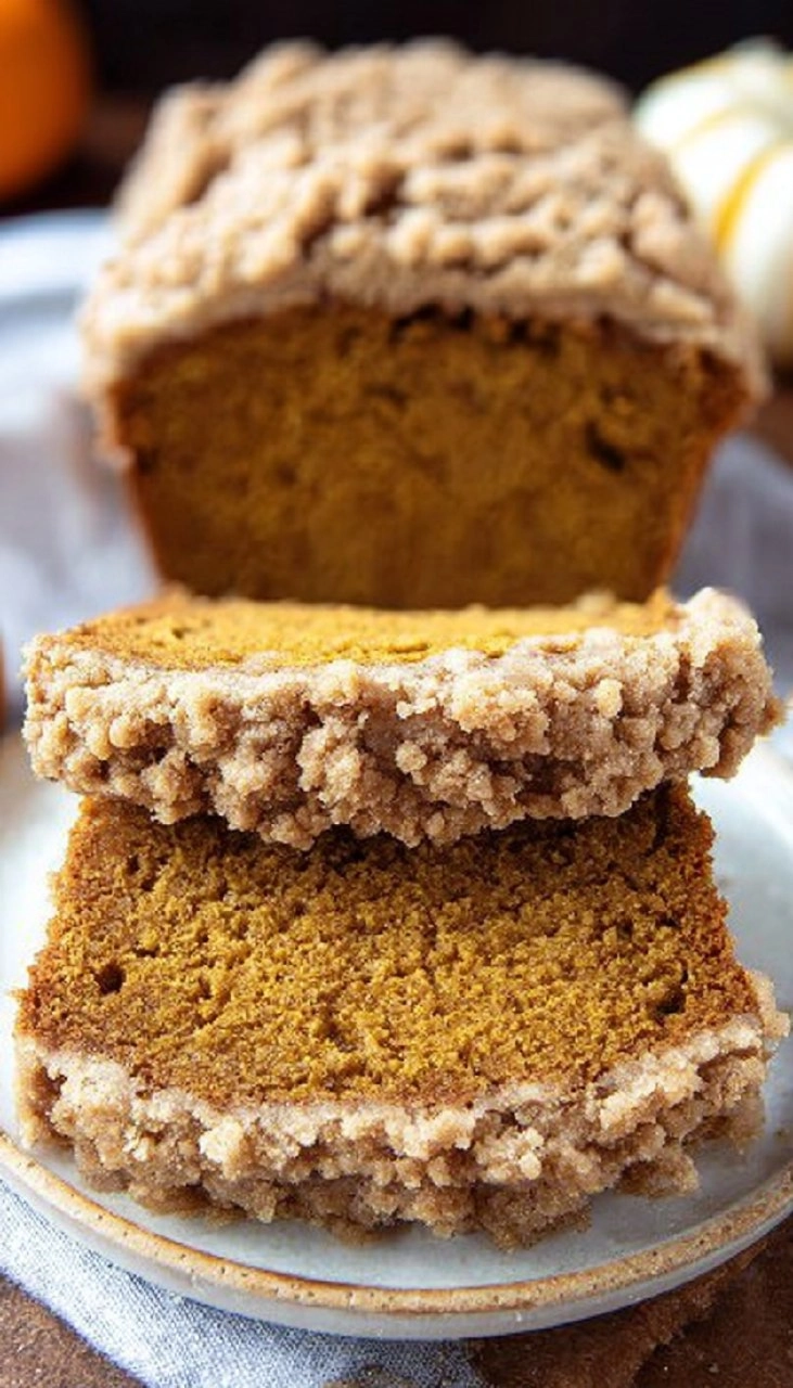 Pumpkin Bread with Crumb Topping