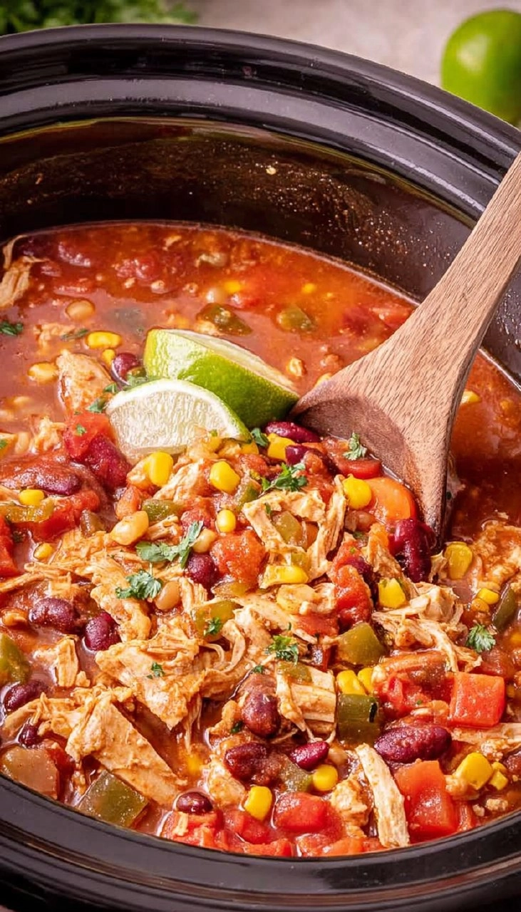 Slow Cooker Chicken Chili