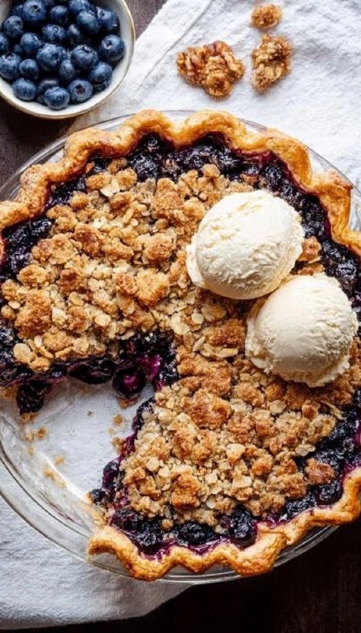 Blueberry Crumble Pie 125 Blueberry Crumble Pie