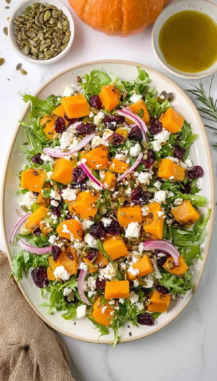 Butternut Squash and Feta Salad