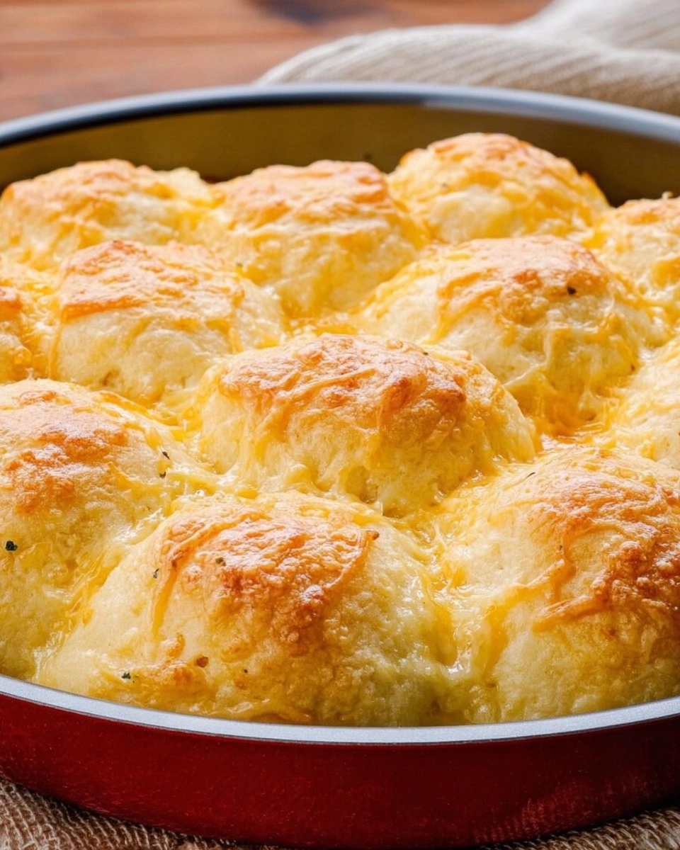 Cheesy Garlic Dinner Rolls
