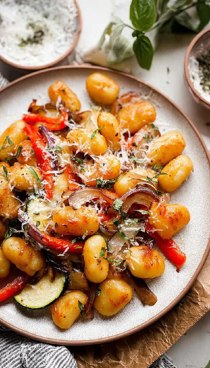 Easy Sheet Pan Gnocchi and Vegetables