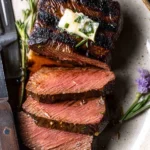Marinated Venison Steak with Garlic Herb Butter 136 Marinated-Venison-Steak-with-Garlic-Herb-Butter-Recipe