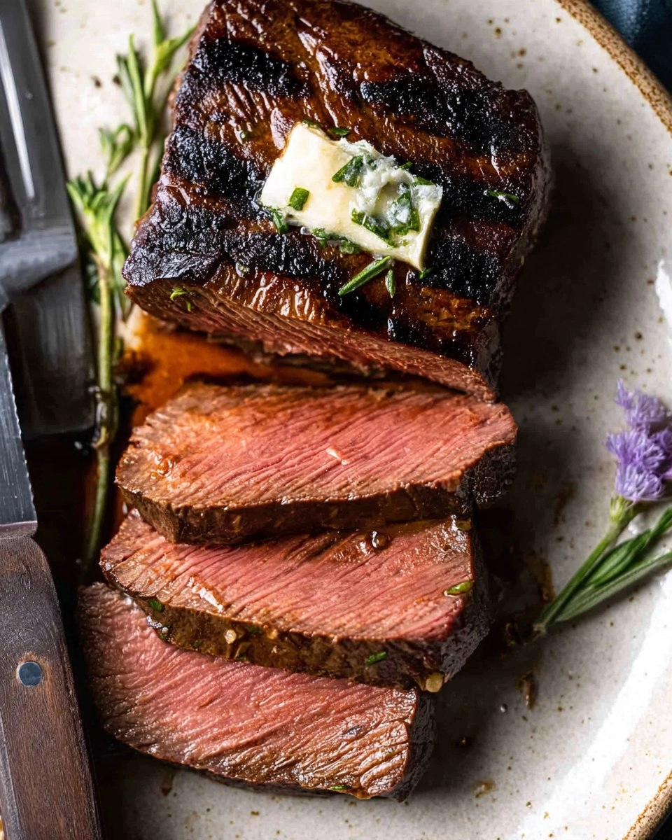 Marinated Venison Steak with Garlic Herb Butter 134 Marinated Venison Steak with Garlic Herb Butter